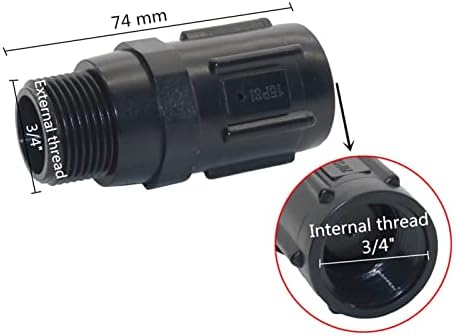 Valve 3/4 BSP Thread Low Flow Pressure Regulating Valve Agricultural Drip Irrigation Pressure 15/20/25/30/45PSI Reducing Valves(15PSI) - Image 2