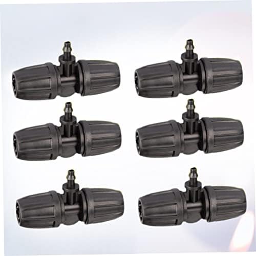 50Pcs Black Plastic Hose Connector Joint for Drip Micro Tubing - Image 3