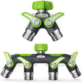RAINPOINT Garden Hose Splitter 2 Way and Garden Hose Splitter 4 Way by RainPoint