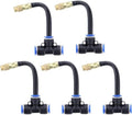 Brass misting nozzle tee with 8-inch built-in hose adjustable 360° rotation for outdoor patio garden cooling system Atomizing nozzle + 8mm tee belt 30pc by Unknown