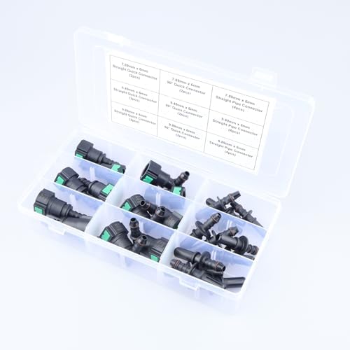 AC PERFORMANCE 24PCS Assorted Fuel Line Quick Connector Kit, SAE 7.89mm & 9.49mm & 9.89mm to 6mm - Image 3