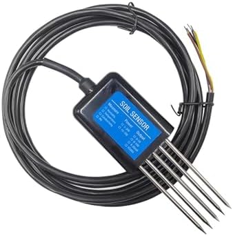 Measure Soil Moisture Temperature Humidity EC PH NPK 4-20mA 0-5V RS485 Modbus Soil Sensor(TH-V5) by Unknown