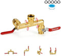 360° Rotatable Garden Hose Splitter 2026 Upgrade 3/4" GHT Swivel Brass Hose Splitter, High Flow Spigot Splitter with Seperately Shut Off Valves, Heavy Duty Faucet Splitter for Outdoor Garden Courtyard by LOVESPORTSLOVELIFELOVEU