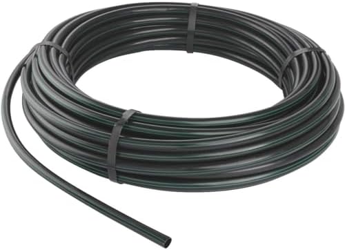 Rocky Mountain Goods Drip Irrigation Tubing - 100 Foot 1/2' Heavy Duty Blank Drip Hose For Main Line - Easy Tap In with Barbed Emitters and 1/4' Tubing to Plants - Kink and Leak Resistant by Rocky+Mountain+Goods