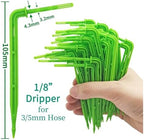 Garden Supplies Garden 4/7mm to 3/5mm Hose Automatic Watering Drip Irrigation System Kit Elbow Emitter Potted Plant Home Bonsai Nozzle(KIT001-15M) - Image 3