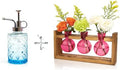 XXXFLOWER Upgraded Glass Plant Mister Spray+3 Pink Bulb Glass Propagation Station by XXXFLOWER
