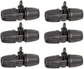 50Pcs Black Plastic Hose Connector Joint for Drip Micro Tubing by Unknown