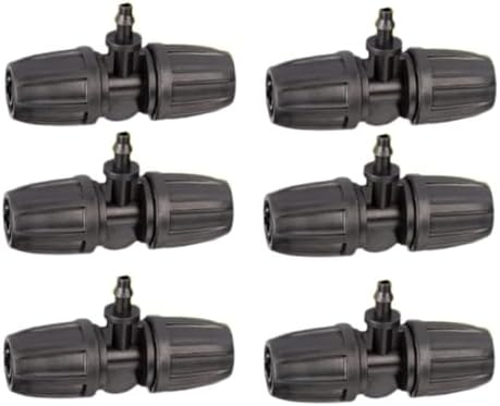 50Pcs Black Plastic Hose Connector Joint for Drip Micro Tubing by Unknown