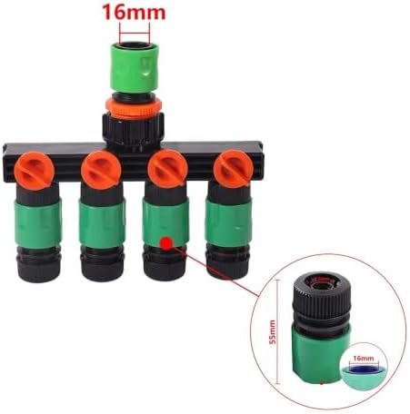 DN16 4-Way Water Splitter, 4/7mm Outlets, Greenhouse Irrigation - Image 2