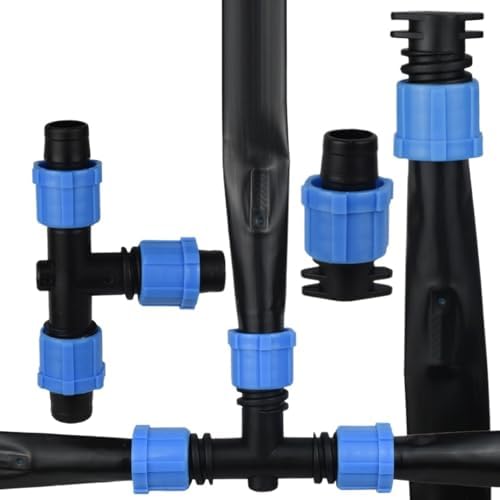 16mm 5/8" Drip Irrigation Tape Shut-Off Valve End Plug Connector Lock Garden Watering System Greenyhouse to p/;vc Hard Pipe(KSL02-336-10PCS) - Image 7