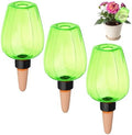 M METERXITY 3-Pack Plant Self Watering Globes, 5.1 oz Plastic Rose Water Bulbs Top Fill for Indoor/Outdoor Plants, Self Watering Spikes Slow Release Terracotta [Green] by MMETERXITY