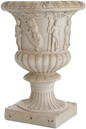 27' Garden Urn Planter, 27 Inch, Antique White - Image 3