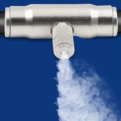 30Pack Fog Mist Spray Nozzle, High Pressure Brass Nickel Plating Nozzle, Cleanable Water Mist Sprayers, 10/24 UNC Fog Nozzles, 3/8 quick installation hose/ tube/ pipe slip lock connector ( Size : Orif - Image 7