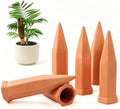 VVU Terracotta Watering Stakes for Plants, Slow-Release Plant Watering Spikes, Bottle-Fed Self-Watering Devices for Indoor and Outdoor Plants, Vacation Plant Care, 6 Pack by Unknown