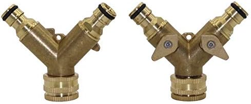 Shut Off Valve 3/4" Brass 2-Way Shut Off Coupling With Valve,16mm - Image 4