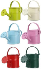 Kids Metal Watering Can, 6pack Small Iron Watering Can for Gardening Succulents Houseplants Bonsai, Mini Water Pot for Children Sprinkling Bucket (Mixed Style: Pink, Green, Yellow, Beige, Blue, Red) by DOITOOL