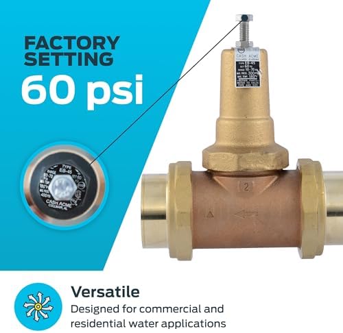 Cash Acme EB45 Pressure Regulating Valve, Double Union, 2 Inch NPT Female, Metal Top, 60 PSI, PVA54M-DUTH-60 - Image 3