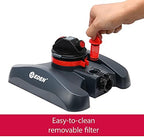 Eden 94134 2-Pattern Turbo Gear Drive Sprinkler for Yard w/Quick Connect Starter Kit Flow Control with Removable Filter, 360 Degree Coverage - Image 3