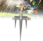 JTLB Garden Sprinkler 360 Degree Rotating 49FT Spray Distance Brass Nozzle NH 3/4 in Spike Base Sprinkler for Yard Orchard - Image 6