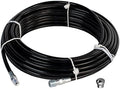 Schieffer 1/8in. x 50ft. 4800 PSI Thermoplastic Sewer Jetter Hose & 5.5 Orifice Button Nose Nozzle by Propulse