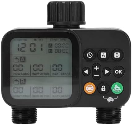 Sprinkler Timer 2 Outlet Programmable Irrigation Controller with by Aqur2020