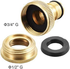 Hose Connector 4pcs Brass Faucet Tap Connector Hose Adaptor Quick Connecter Copper Hose Coupling Adapter for Garden Fitting - Image 4