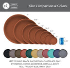 The HC Companies Round Prima Flower Pot Saucers - Plastic Plant Saucer for Outdoors & Indoors - Traditional Plant Pot Trays for Water Drainage -Durable Plant Tray (21-inch Chocolate, Pack of 1) - Image 6