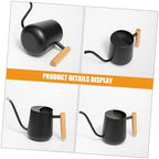 Stainless Steel Watering Can and Wooden Handle with Long Spout 1000ml - Image 6
