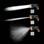Fiskars spray gun, 3 functions, With jet, mist, rain shower spray pattern, Stepless thumb-operated flow control, Universal size, Black/Orange, 1065486 - Image 6