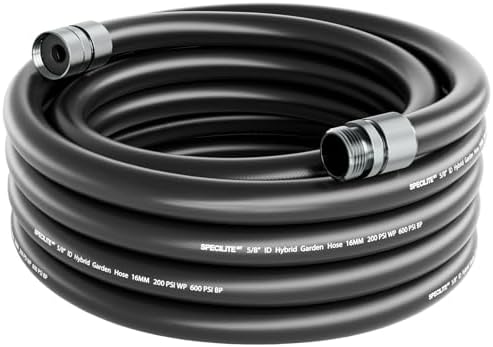 SPECILITE Garden Hose 25 ft x 5/8 in, Custom-Length Flexible Water Pipe by SPECILITE