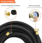 MAMIZO Soaker Hose 100 Ft 1/2" Brass Connectors Heavy Duty Water Saving - Image 5