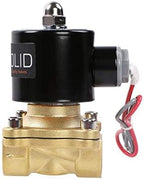 U.S. Solid 1/2" Brass Electric Solenoid Valve 24VAC VITON Seal N.C. (Air, Gas, Fuel.) (Pack of 2) - Image 3