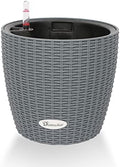 Dexceder 9x8 Self Watering Planter (Deep Gray Rattan) by Dexceder
