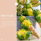 FRCOLOR 4pcs Frog Shape Terracotta Plant Watering Globes Self-Watering Spikes for Indoor and Outdoor Plants Automatic Ceramic Drip Irrigation Tool Set - Image 6