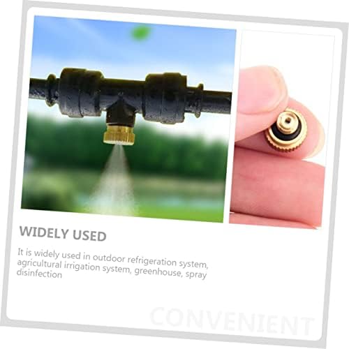 Sosoport 60pcs Low Pressure Brass Misting Nozzle for Outdoor Cooling System Easy to Install Atomizing Sprayer for Gardens Patios and Lawns - Image 7