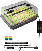 54-Cell Seed Starter Tray with Full Spectrum Grow Light (1) by GLOWRIUM