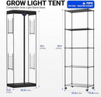 Barrina Plant Stand Tent, Clear, 24.4 x 15.0 x 70.1IN, Fits LP600 - Image 2