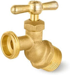 50PC HeSun 1/2" MIP Inlet x 3/4" MHT Outlet No-Kink Hose Bibb Valve by HeSun