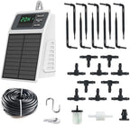 Solar Automatic Drip Irrigation System with Programmable Timer, 10m/33FT Self Watering Kit, Solar Powered Auto Watering System for Garden Plants, Potted Flowers, Greenhouse, Patio by MPLERVEN