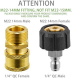 FIXFANS Pressure Washer Adapter Sets,Pressure Washer Hose Reel - Image 2