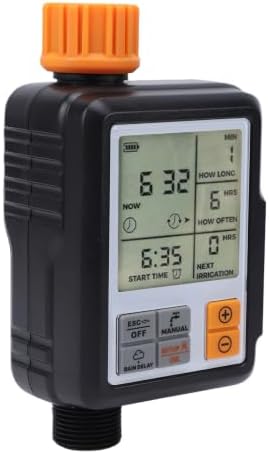 Zerodis Sprinkler Timer with Large Display IP55 Automatic Irrigation System, Programmable Hose Watering Timer for Lawn Garden Flower Beds, Battery Not Included - Image 5