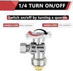 50Pcs EFIELD 1/2"Push x 3/8"OD Push-Fit Angle Stop Valve(PF-VALVE028-50) - Image 3
