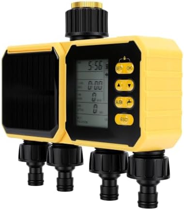 GOWENIC 4 Zone WiFi Smart Hose Timer, Solar Water Irrigation Controller - Image 2