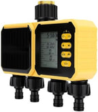 Fafeicy Smart Hose Timer, Brass WiFi Water Irrigation Controller 4 Zone Garden Sprinkler Timer with Solar Charging, App Remote Manual Mode Rain Skip for Lawn Yard Plants - Image 7