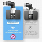 TAILONZ PNEUMATIC 1/4"3/8"1/2"1/8" Blue Straight and Elbow Push to Connect Fittings Air Hose Fittings,Suitable for Nylon/PU Tube Air Tube and Other Connection Kits 68PCS - Image 6
