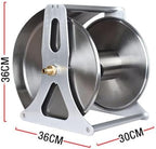 Stainless Steel Garden Hose Reel-with Cover,Wall-Mounted Watering Gun Hose Organizer,2 Installation-Wall Mounted/Placed,Garden Hose Reel Cart - Image 6