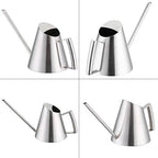 Fdit Stainless Steel Watering Can, 900ml, Long Spout, Brushed Finish, Indoor House Plants, Silver, 10.24x6.69x5 Inch - Image 6