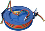 Welding Hose Reel Retractable 1/4 Inch X 100 Foot Twin Rubber Hoses Heavy-Duty Single Arm Construction - Image 3