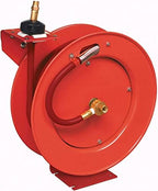 Lincoln 83754 Value Series Air/Water Retractable Hose Reel with 50' x 3/8" Rubber Air Hose, 1/2" NPT, 300 PSI, Slotted Mounting Base, 5-Position Adjustable Outlet Arm, All-Steel Construction, Red - Image 5
