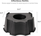 55-Gallon Rain Barrel Stand, Made from 100% Recycled Material, Black - Image 2